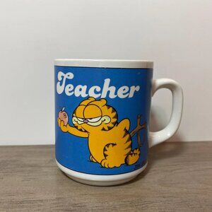 Vintage Garfield Teacher Mug Ceramic Coffee Cup